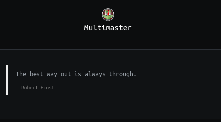Multimaster